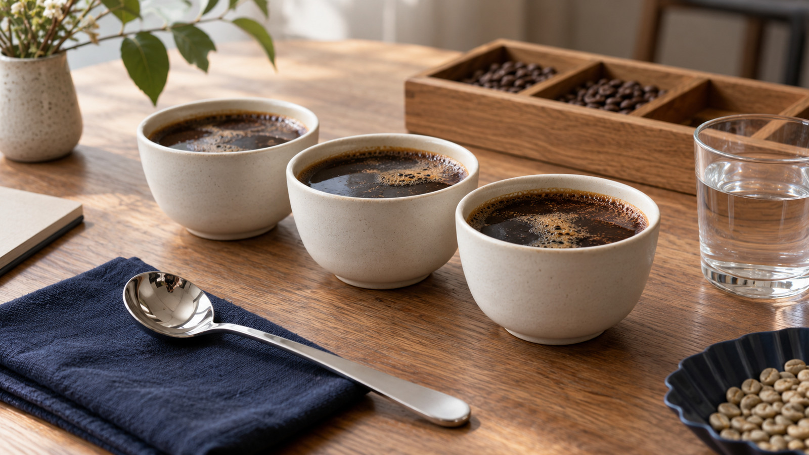 Cuencos de cata para explorar los matices del café